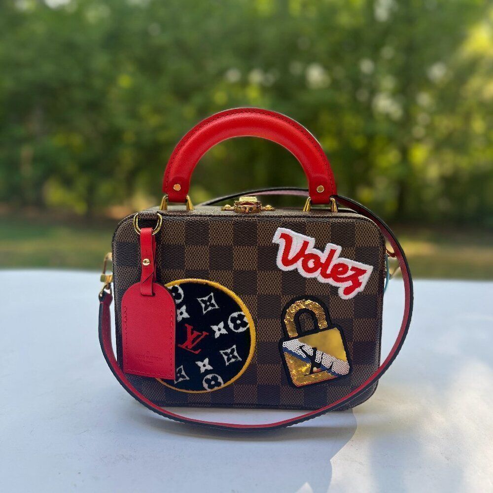 Louis Vuitton Damier Ebene Stories Box Satchel Shoulder Bag